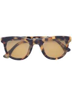 солнцезащитные очки в квадратной оправе с черепаховым эффектом Linda Farrow