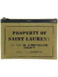 клатч 'Army' на молнии Saint Laurent