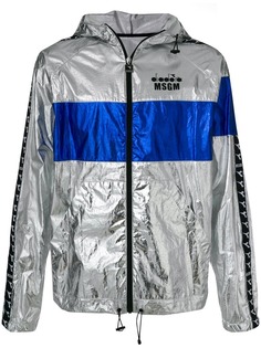 спортивная куртка 'MSGM X Diadora' с металлическим отблеском MSGM