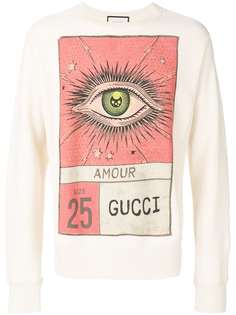 толстовка с принтом глаза Gucci