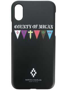 чехол 'Six Flags' для iPhone X Marcelo Burlon County Of Milan