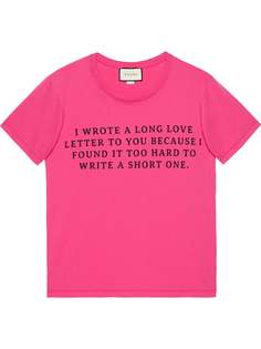 футболка с принтом 'Love Letter' Gucci