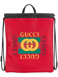 рюкзак с принтом логотипа Gucci