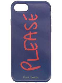 чехол 'Please' для iPhone 7 Paul Smith Black Label
