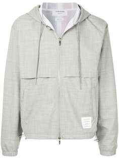 куртка с тканым дизайном на молнии Thom Browne
