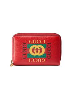 визитница с принтом логотипа Gucci