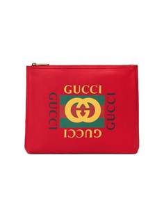 средний клатч для документов с логотипом Gucci
