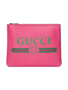 клатч с принтом Gucci Gucci