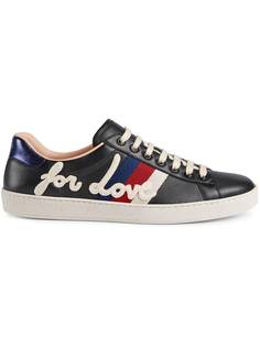 кроссовки с вышивкой 'Ace' Gucci