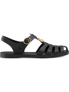 сандалии с ремешком на пряжке Gucci
