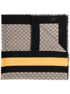 шарф с принтом Bee Web Gucci