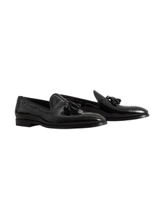 Tasselled Patent Leather Loafers Burberry