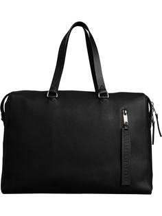 Embossed Grainy Leather Holdall Burberry