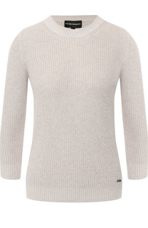 Вязаный пуловер с укороченным рукавом Emporio Armani