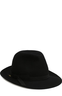Фетровая шляпа с лентой Borsalino