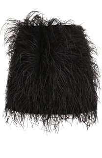 Мини-юбка с перьевой отделкой No. 21