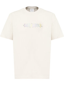 Хлопковая футболка с надписью Vetements