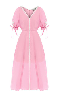 Приталенное платье-миди с V-образным вырезом Rachel Comey