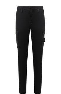 Хлопковые брюки-карго прямого кроя Stone Island