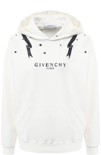 Хлопковый пуловер с капюшоном Givenchy