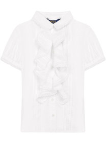 Хлопковая блуза с оборками Polo Ralph Lauren