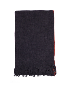Серый шерстяной шарф Yohji Yamamoto
