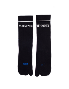 Черные носки Split-toe Vetements
