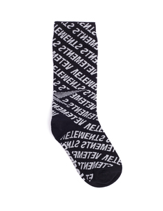 Черные высокие носки с лого Vetements