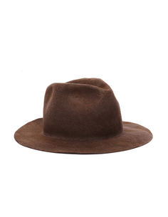 Шерстяная шляпа цвета хаки Yohji Yamamoto