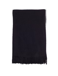 Черный шерстяной шарф Yohji Yamamoto