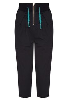 Черные брюки с широким поясом Pullstring Yuzhe Studios