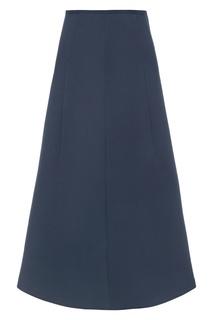 Расклешенная синяя юбка Color Temperature