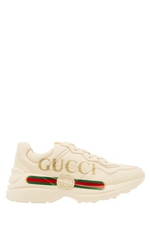 Кожаные кроссовки Rhyton с логотипом Gucci