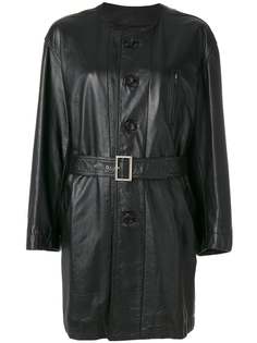 пальто с поясом без воротника Comme Des Garçons Vintage