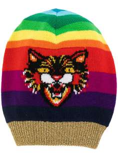шапка-бини с мотивом 'Angry Cat' Gucci