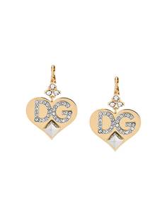 серьги в форме сердец Dolce & Gabbana