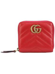 кошелек с круговой застежкой-молнией 'Marmont ' Gucci