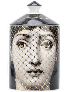 ароматическая свеча с рисунком на стакане Fornasetti Profumi