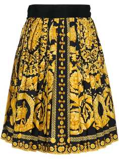 юбка с барочным узором Versace Vintage