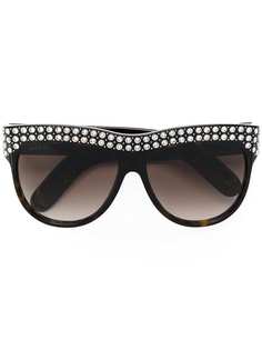 солнцезащитные очки с отделкой стразами Gucci Eyewear