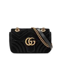 бархатная мини-сумка 'GG Marmont' Gucci