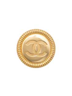 большая пряжка-медальон для ремня с логотипом СС Chanel Vintage