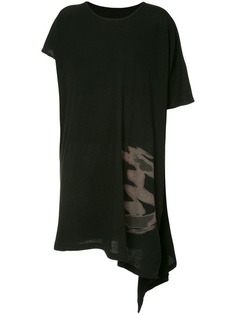 асимметричная футболка 'Abstract' Yohji Yamamoto