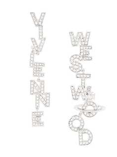 серьги-подвески в виде букв 'Soho' Vivienne Westwood