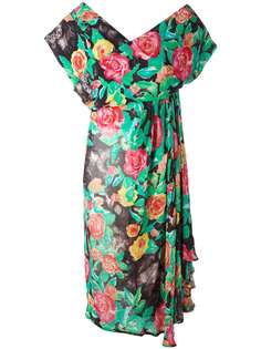 платье с цветочным принтом Christian Dior Vintage