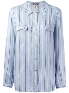 рубашка в полоску Giorgio Armani Vintage