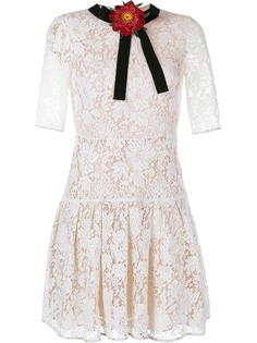 кружевное платье мини Gucci