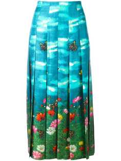 плиссированная юбка 'Garden' Gucci