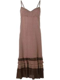 платье с узором в горох и необработанными краями Comme Des Garçons Vintage