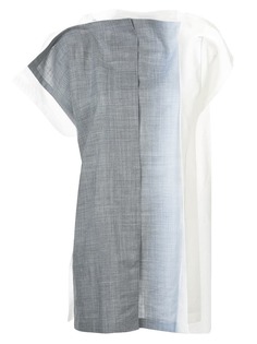 gradient short sleeve wrap shirt 132 5. Issey Miyake